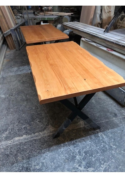 Bintaşmobilya Kayın Rengi Kütük Masa-130X80.Cm