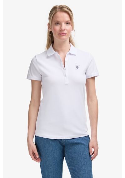 U.S. Polo Assn. U.s. Polo Assn. Kadın Beyaz Tişört Basic 50321818-vr013