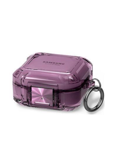 Microsonic Samsung Galaxy Uyumlu Buds Live Kılıf Safety Lock Protection Mor