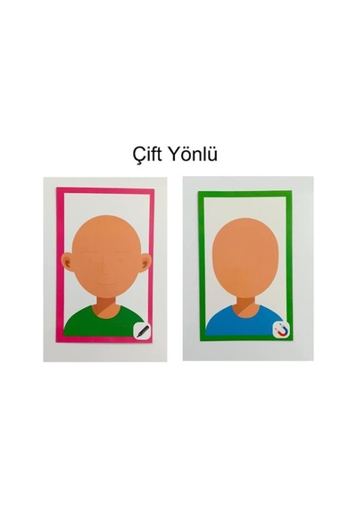 Binbir Surat - Eğitici Mıknatıslı Yüz Tasarım Ve Yaz-sil Yaratıcılığı Geliştiren Oyun Seti