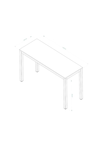Balkon Masası 120 X 45 Cm Gri
