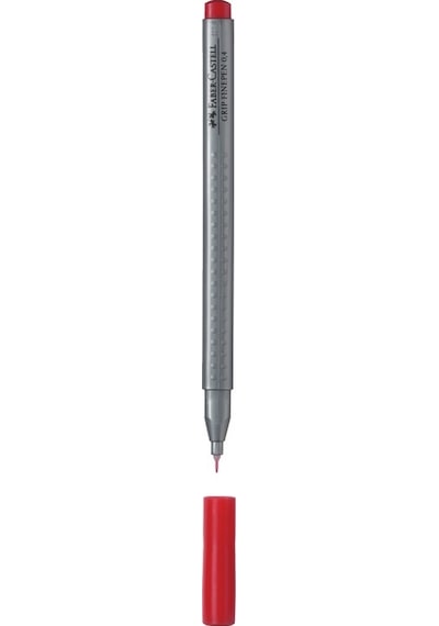 Faber Castell Grip Finepen 0.4 Mm Lal Kırmızı