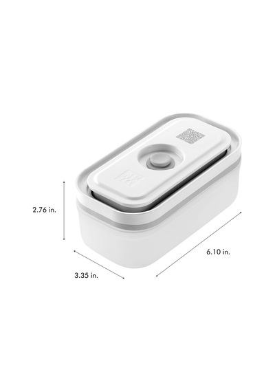 Fresh & Save Vakumlu Saklama Kabı, S, Plastik, Yarı Şeffaf-gri Diğer