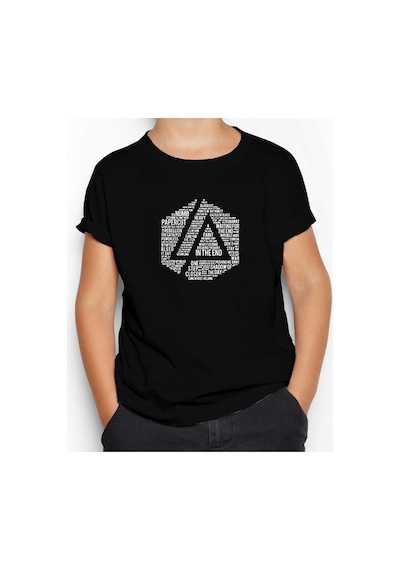 Zepplin Giyim Linkin Park Sleeveless Siyah Çocuk Tişört Siyah