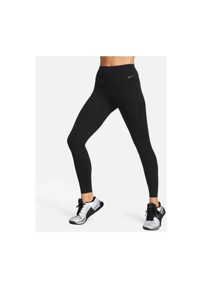 Nike Dri-fıt Universa Hr Tight Kadın Siyah Yüksek Belli Spor Tayt Dq5996-010 Siyah