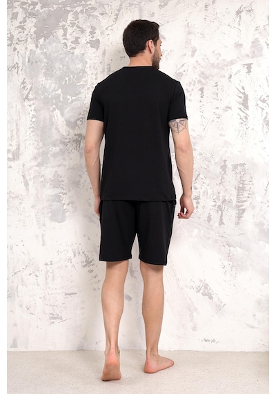 D's Damat Ds Damat Maschio Pamuk Şort Takım Siyah Ds5011 R001 Siyah