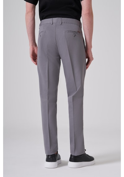 Morven Erkek Gri Pamuk Trend Dynamic Fit Chino Pantolon 26ms003016100 Gri
