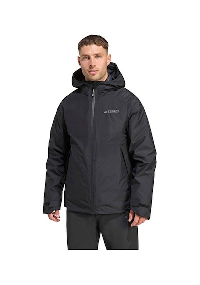 Adidas Terrex Mt 3ın1 Down Erkek Outdoor Mont Jv6242 Siyah Siyah