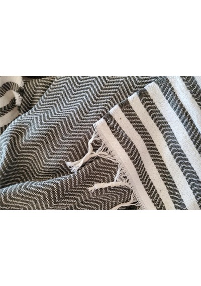 Aksu Summer Line Çok Amaçlı Örtü Pike Koltuk Örtüsü 170x220 Haki Haki