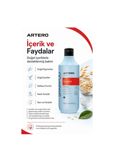 Scarlet Poodle Irkına Özel Renk Arttırıcı Şampuan 300 Ml