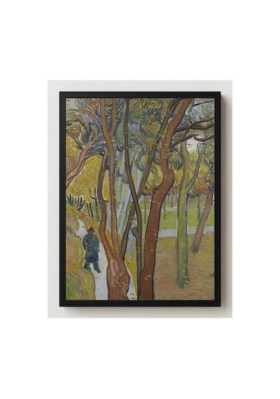 Van Gogh Van Gogh Saint Paul Bahçesi Yaprak Dökümü Çerçevesiz Poster 21x30 Cm A4 Tablo Van Gogh