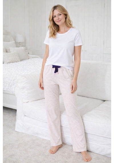 Remsa Kadın Yumoş Kumaş Tek Pijama Alt 28 Bej