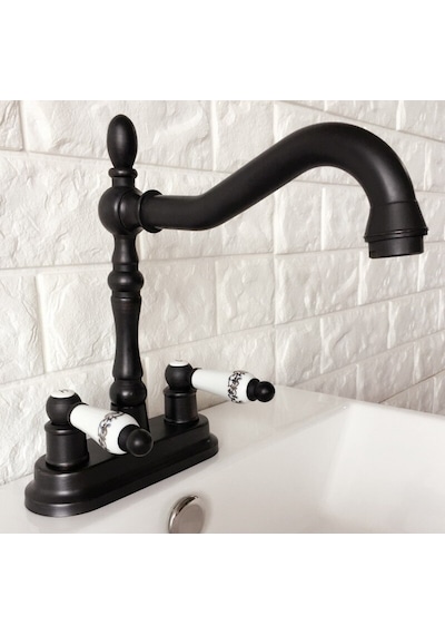 Banyo Lavabo Bataryası Ankastre Mat Siyah 22.5 CM