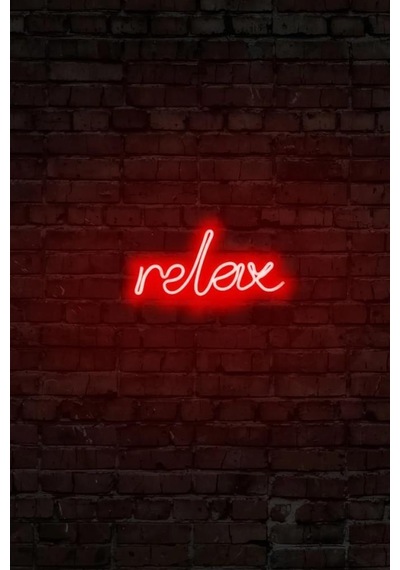 Relax - Led Dekoratif Duvar Aydınlatması Neon Duvar Yazısı Sihirli Led Mesajlar