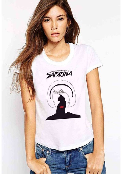Chilling Adventures Of Sabrina Poster Kadın Beyaz Tshirt