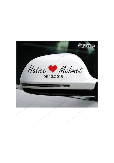 Isme Özel Sticker Sevgili Isim Sticker Oto Sticker Araba Sticker