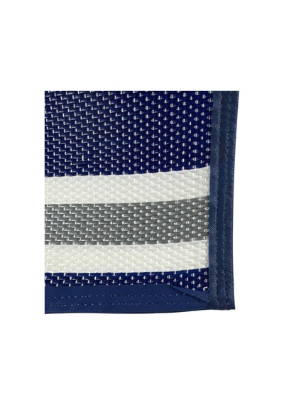 Katlanabilir Plaj Hasırı Piknik Plaj Park Bahçe Teras 70x180 Dış Mekan Halı Kilim Paspas-732 Mavi