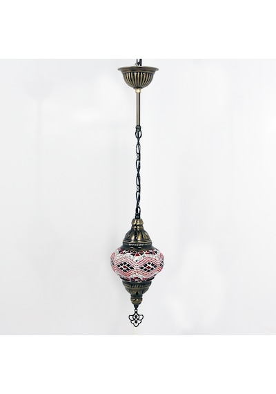 Dekoratif MOZAİK TEKLİ AVİZE DEKORATİF OSMANLI LAMBASI