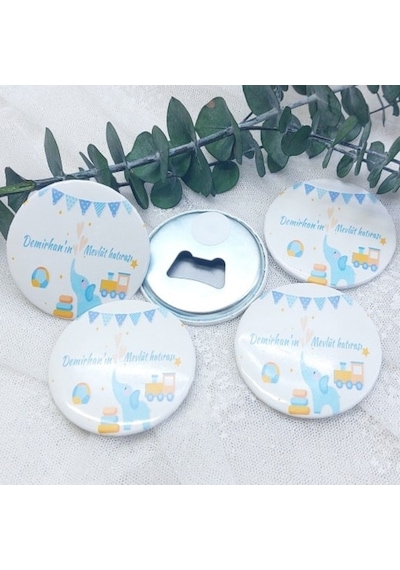 Açacak Magnet Erkek Bebek Şekeri Uv Baskılı 30 Adet