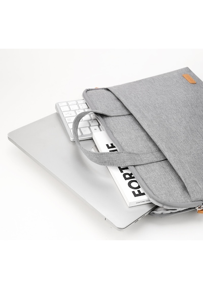 Su Geçirmez Kumaş 14.9 Inc Uyumlu Laptop Notebook El Çantası Gri GRİ