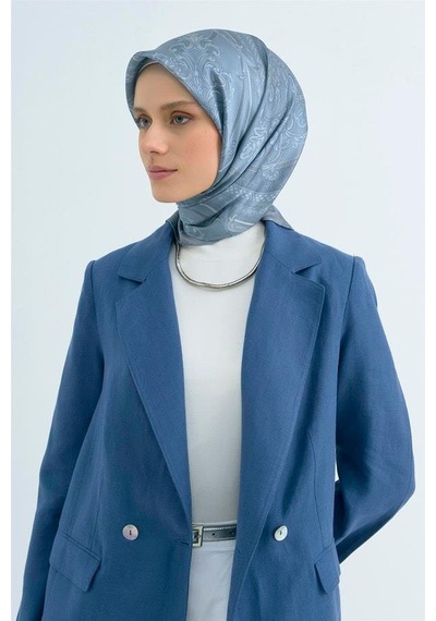 Armine İpek Eşarp 2026 Yaz - 9537-03 Açık Mavi Sura