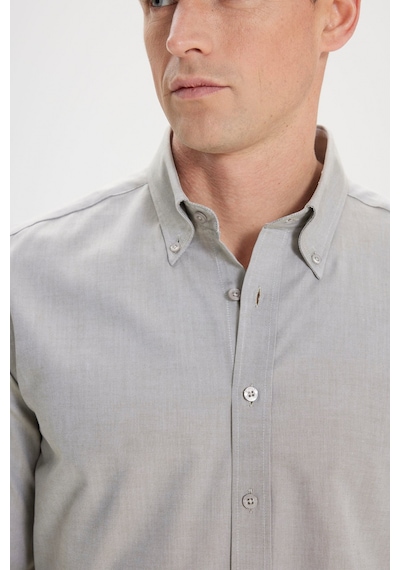 AC&Co / Altınyıldız Classics Erkek Yesıl Slim Fit Dar Kesim Düğmeli Yaka %100 Pamuk Oxford Gömlek Yeşil AC&Co / Altınyıldız Classics Erkek Yesıl Slim Fit Dar Kesim Düğmeli Yaka %100 Pamuk Oxford Gömlek Yeşil