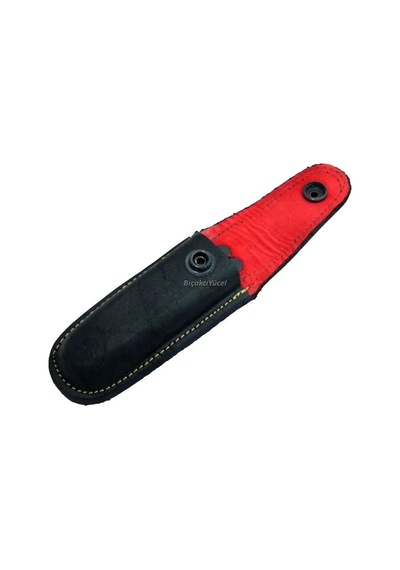 Hakiki Deri Kamp Çakı Kılıfı No:2 - 12 Cm, Kemerlikli Renkli