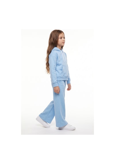 Toontoy Kids Toontoy Kız Çocuk Kapüşonlu Baskılı Eşofman Takım Pudra