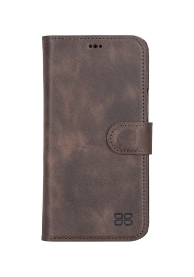 Bouletta Apple İphone 14 Pro Max Uyumlu Deri Kılıf Mw36 Tn03