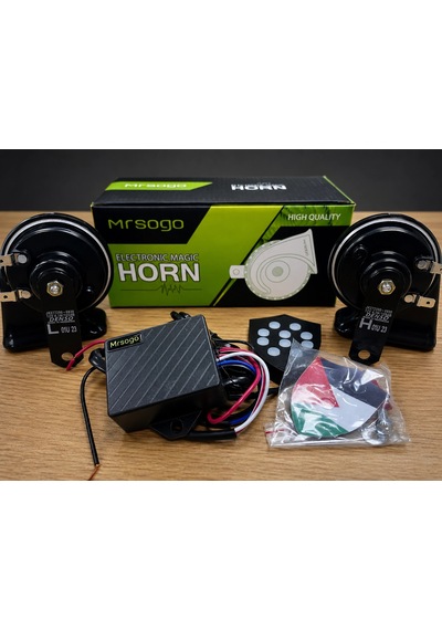 Mrsogo Elektronik Korna Seti 12v Çift Korna + Kontrol Modülü