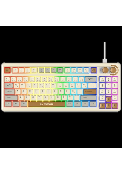 Rampage Cyclone Krem/kahverengi/gri Usb Rgb Aydın