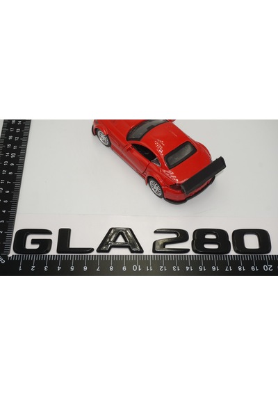 GLA 280 Bagaj Parlak Siyah ABS 3M 3D Yazı Logo