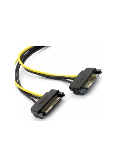 Alfais 4327 2X Sata To 8 Pin 6+2 Pci-E Express Güç Molex Power