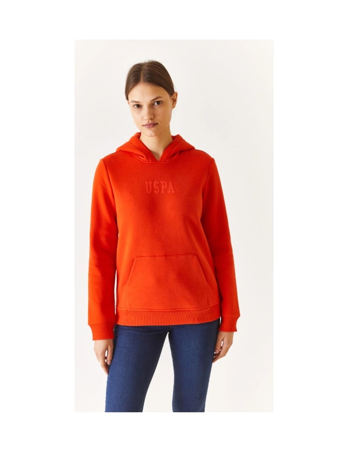 Us Polo Assn. U.s. Polo Assn. Kadın Sweatshirt Turuncu