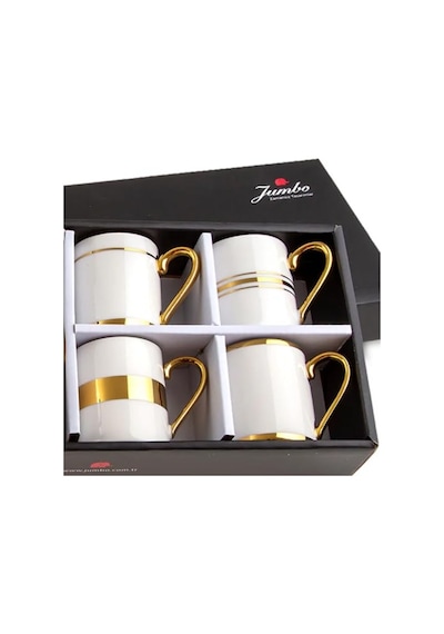 Ayrex Jumbo Luces Gold 4 Kişilik Kahve Fincan Takımı Diğer