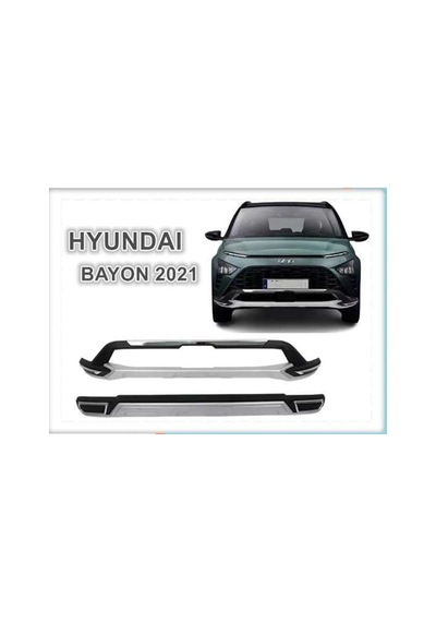 Hyundai Bayon 2021 Sonrası Ön Arka Tampon Koruma Difüzör