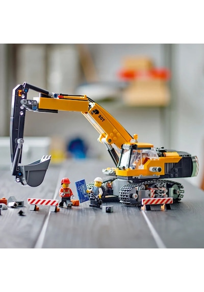 LEGO® City Sarı İnşaat Ekskavatörü 60420 - 8 Yaş & Üzeri Çocuklar için Yaratıcı Oyuncak Yapım Seti (633 Parça)