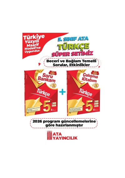 5. Sınıf Türkçe Süper Set Soru Bankam + Çalışma Kitabım Yeni