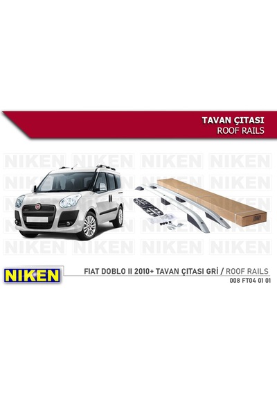 Fiat Doblo 2 Gri Renk 2010-2015 Tavan Çıtası