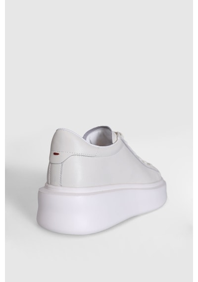 Lufian 121230109 Grace Deri Unisex Sneaker Ayakkabı Beyaz