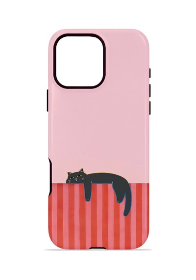Apple iPhone Uyumlu 16 Pro Max Vorian Çift Katmanlı Magsafe Kılıf Lazy Cat Sunset