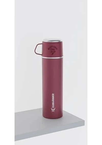 Çelik Termos Kapaklı 500 Ml Açık Beyaz