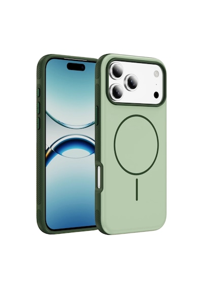 Joko Apple Uyumlu iPhone 17 Pro Neksa Magsafe Kapak - Yeşil
