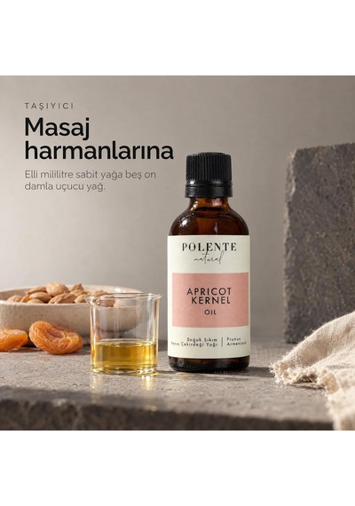 Kayısı Çekirdeği Yağı,%100 Saf, Soğuk Sıkım, 50 Ml