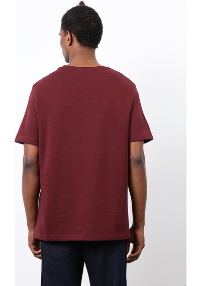 Antioch Regular Fit Basic Erkek T-shirt Bordo