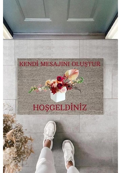 Dijital Baskı Kişiye Özel İç Kapı Dekorasyon Paspas Ps11294 Renkli