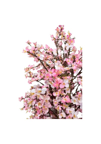 Yapay Çiçekçiniz Yoğun Yapraklı 60 Cm Yapay Sakura Bahar Dalı Ağacı pembe