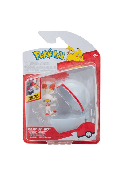 Pokemon Clip 'n' Go Scorbunny Figür Pkw3642