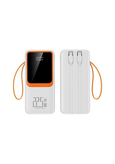 H32 10000 Mah Power Bank Pd 20w Ve Usb 22.5w Fast Hızlı Şarj Dahili Type C Ve Lightning Kablolu Dünya Standartları