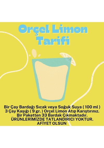 Orçel Limon Aromalı Toz İçecek 300 G